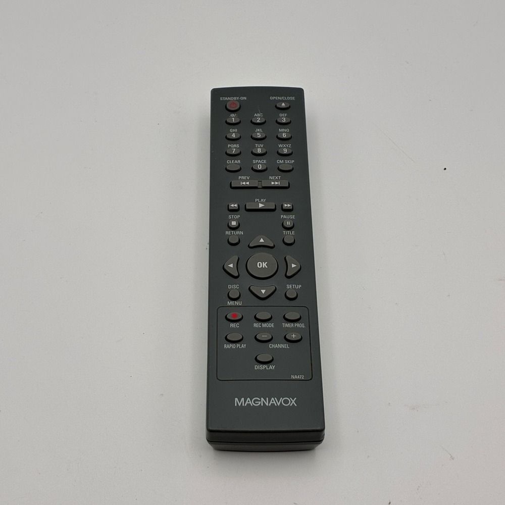 Magnavox Remote Control NA472 Gray DVD Recorder Player Replacement for MSR90D6